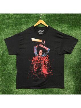 Evil Dead 2 Dead by Dawn Horror Movie Poster T-Shirt Size Extra Large